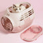 Dog and Cat Carrier Large Space Removable Sunroof Air Carrier for Pet Travel - Pink