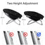 Folding Pet Bed Chair Portable Round Dog Bed Cat Bed Cushion for Pets Indoor Use - Grey