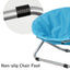 Folding Pet Bed Chair Portable Round Dog Bed Cat Bed Cushion for Pets Indoor Use - Grey