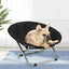 Folding Pet Bed Chair Portable Round Dog Bed Cat Bed Cushion for Pets Indoor Use - Grey