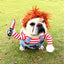 Halloween Dog Costume Pet Accessories Funny Dress Up for Small Medium Dogs - Little Devil Riding-S