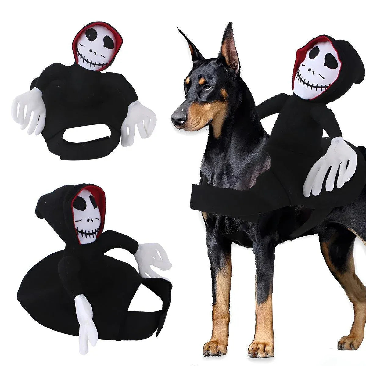 Halloween Dog Costume Pet Accessories Funny Dress Up for Small Medium Dogs - New Pirate-M