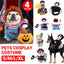 Halloween Dog Costume Pet Accessories Funny Dress Up for Small Medium Dogs - New Pirate-M