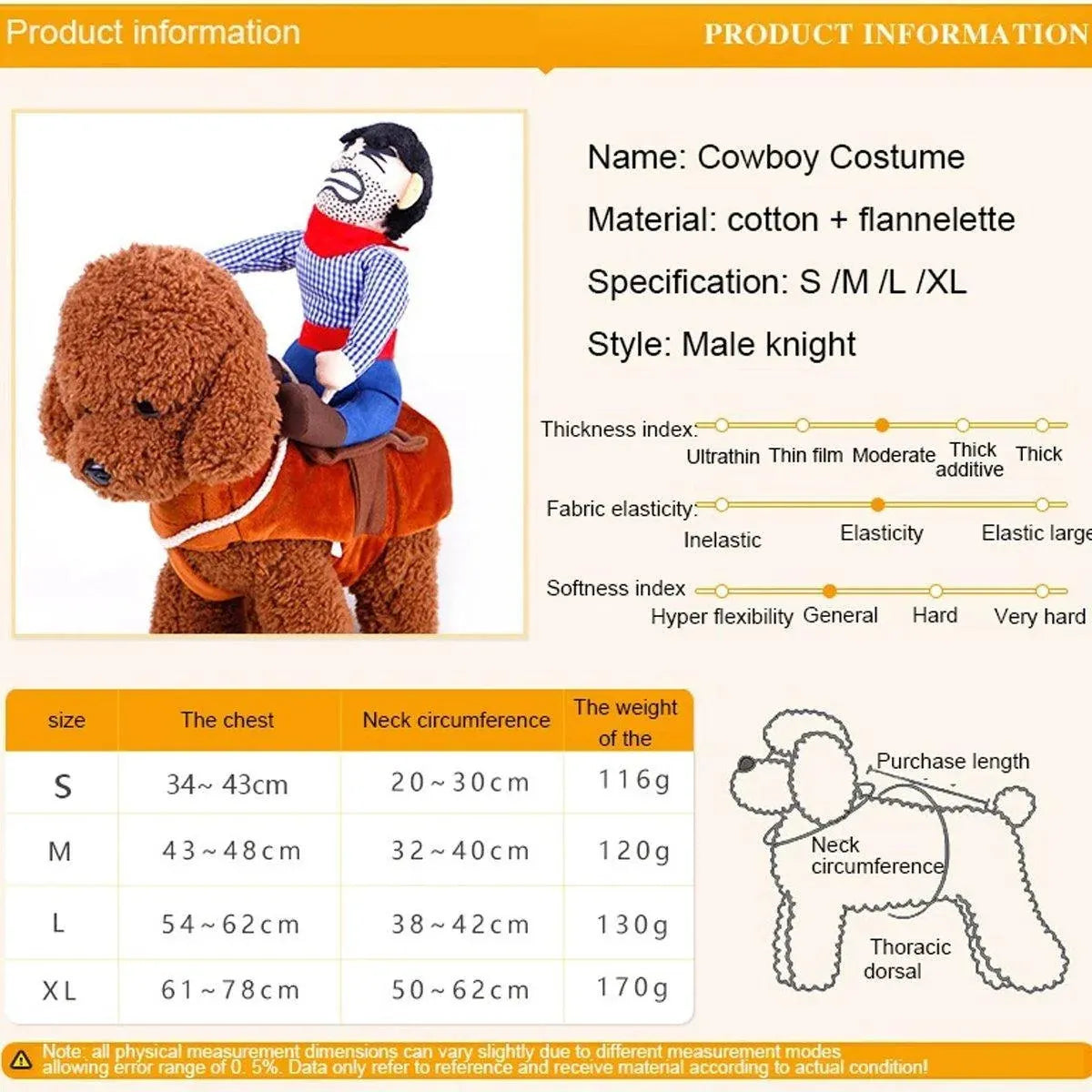 Halloween Dog Costume Pet Accessories Funny Dress Up for Small Medium Dogs - New Pirate-XL