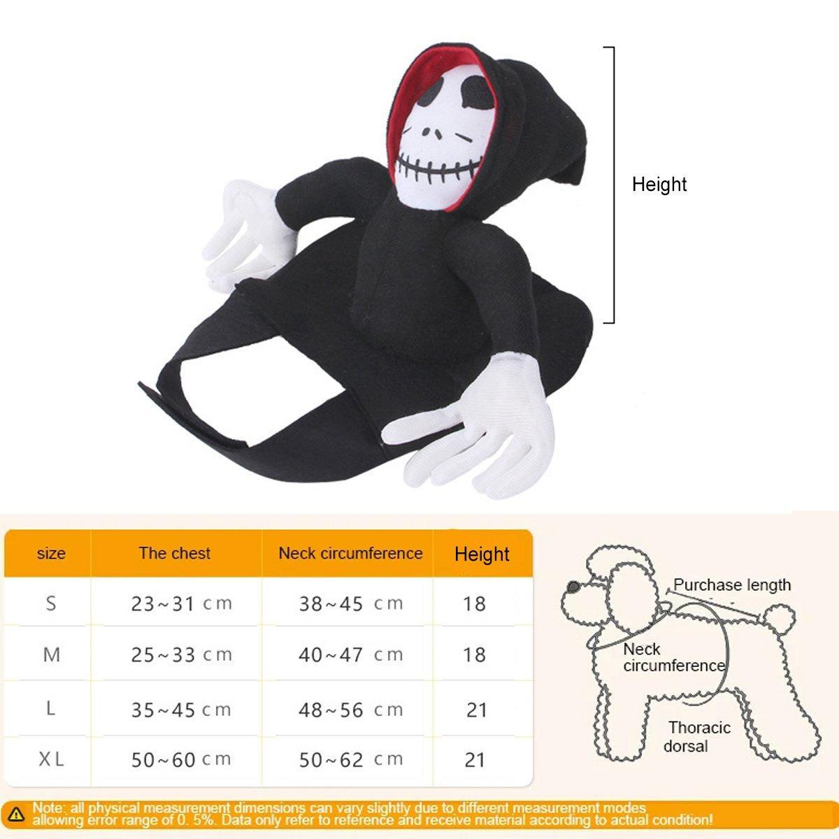Halloween Dog Costume Pet Accessories Funny Dress Up for Small Medium Dogs - New Pirate-XL