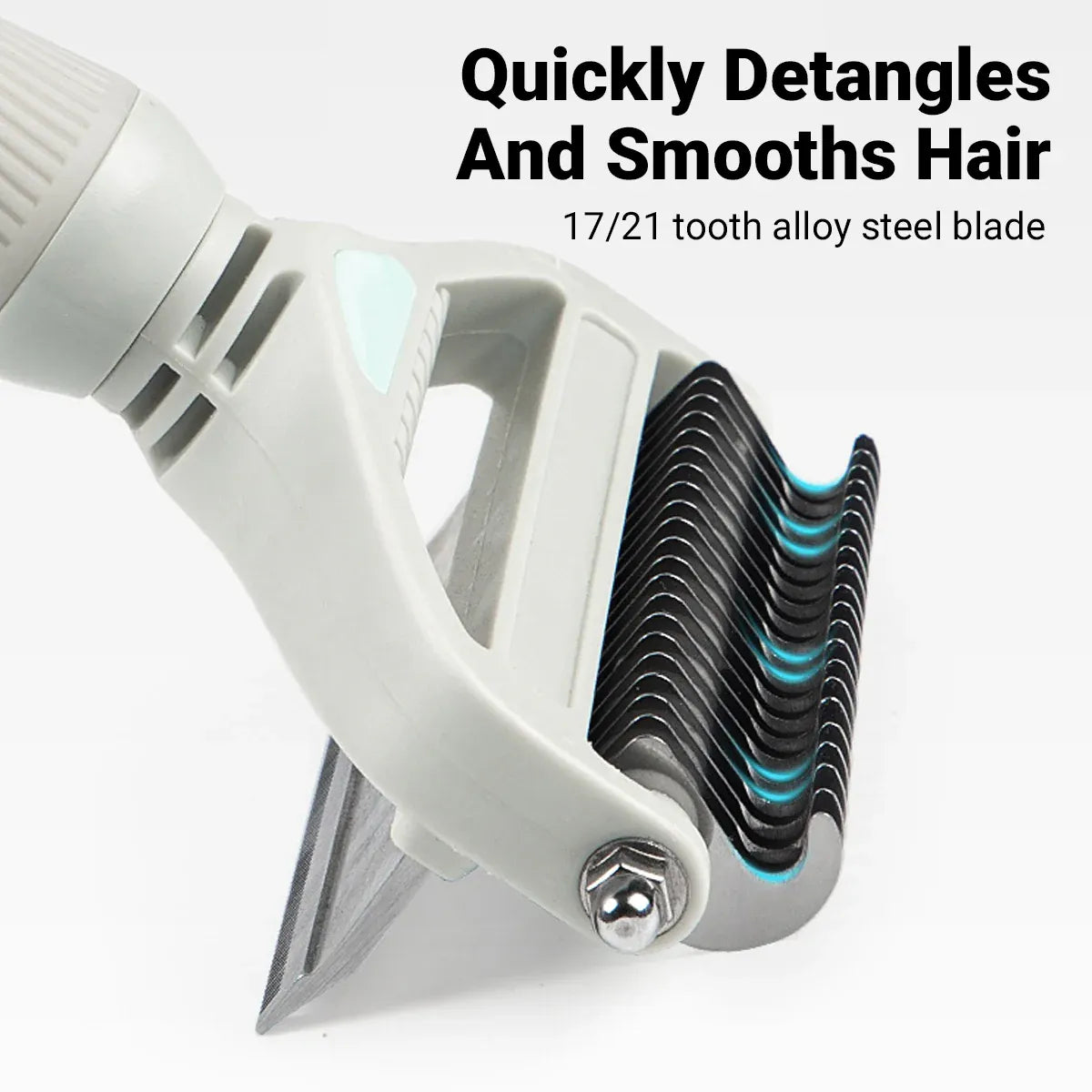 Pet Grooming Brush Hair Removal Anti Tangle Cat Dog Home Detangling Comb Pets - L