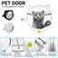 Cat Ear Pet Door for Cats and Dogs Easy In and Out Access Durable Pet Supplies - White