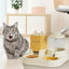 Pet Cartoon Feeding Bowl Universal Water Feeder Cat Dog Food Dish Durable Stand - Blue