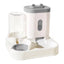 2in1 Pet Bowl Vertical Feeder and Drinker Cat Dog Bowl Water and Food in One - Grey