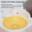 2in1 Pet Bowl Vertical Feeder and Drinker Cat Dog Bowl Water and Food in One - Grey