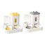 2in1 Pet Bowl Vertical Feeder and Drinker Cat Dog Bowl Water and Food in One - Yellow