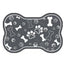 Pet Feeding Mat Non-slip Diatom Mud Absorbent Dirt-resistant Waterproof Placemat - Black-50x80cm