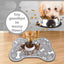 Pet Feeding Mat Non-slip Diatom Mud Absorbent Dirt-resistant Waterproof Placemat - Black-50x80cm