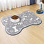 Pet Feeding Mat Non-slip Diatom Mud Absorbent Dirt-resistant Waterproof Placemat - Black-50x80cm