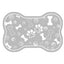 Pet Feeding Mat Non-slip Diatom Mud Absorbent Dirt-resistant Waterproof Placemat - Grey-40x60cm