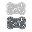 Pet Feeding Mat Non-slip Diatom Mud Absorbent Dirt-resistant Waterproof Placemat - Grey-50x80cm