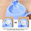 Cat Bowl Pet Feeding Bowl Double Dog Food Water Bowl for Cats and Dogs Feeding - Blue