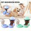 Cat Bowl Pet Feeding Bowl Double Dog Food Water Bowl for Cats and Dogs Feeding - Green