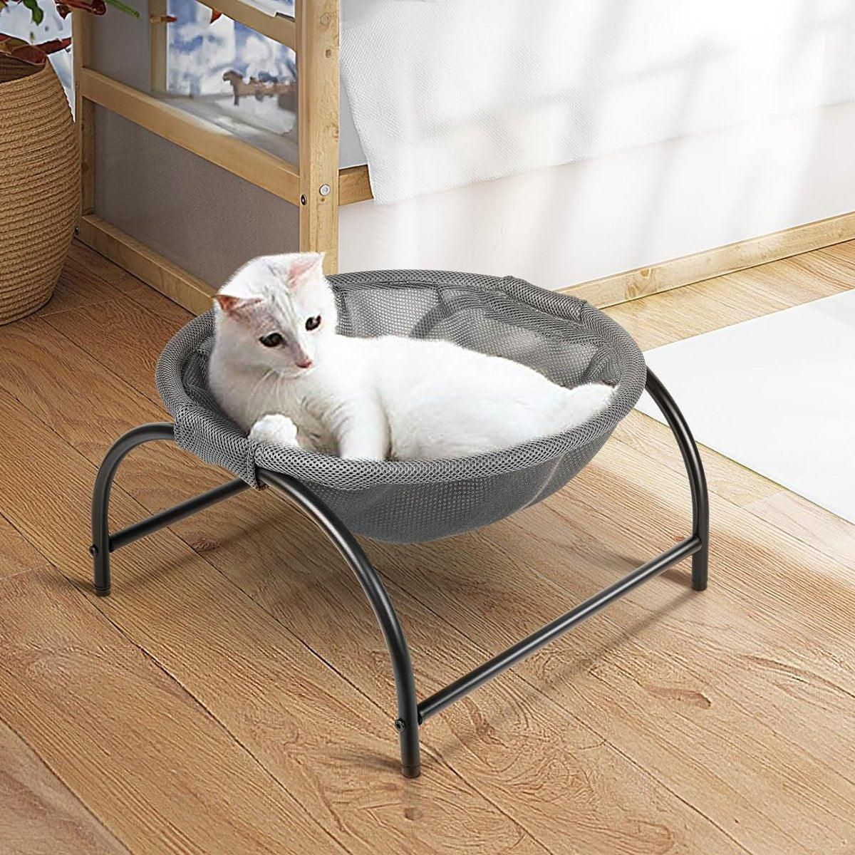 Hanging Bed Pet Litter Basket Cozy Cat Hammock Durable Comfortable Sleeping Spot - Black