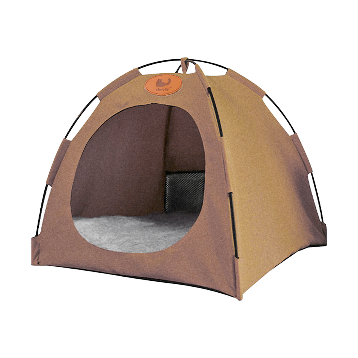 Folding Camping Pet Tent for Cats Puppy Bed Indoor Cat Nest Dog Cave Style House - Grey