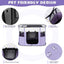 Foldable Cat Dog Kennel Pet Delivery Cage Portable Pet Fence Tent - Purple-XL