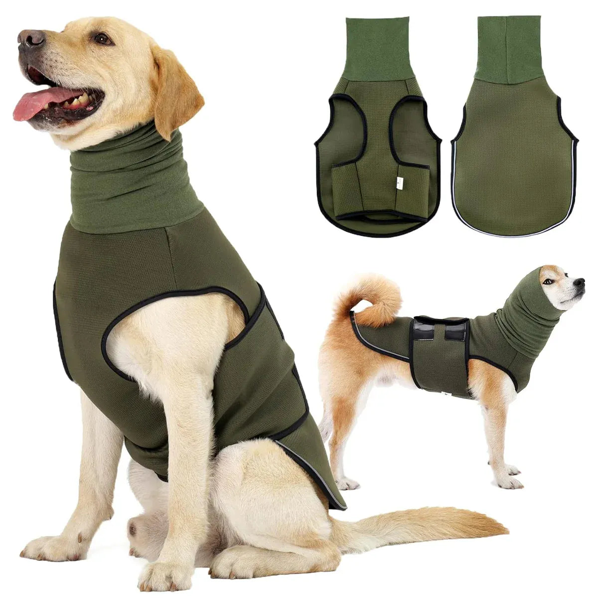 Calming Dog Vest for Stress Relief Travel Thunder Wrap Jacket for Medium Large Dogs - XXL