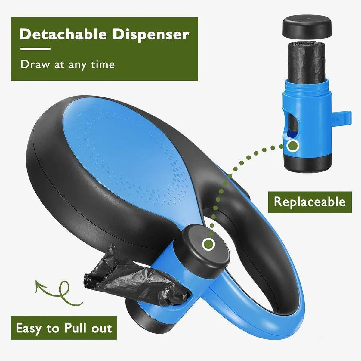 Durable Pet Leash for Small Dogs Adjustable Dog Leash Comfortable Pet Harness - Blue-5M