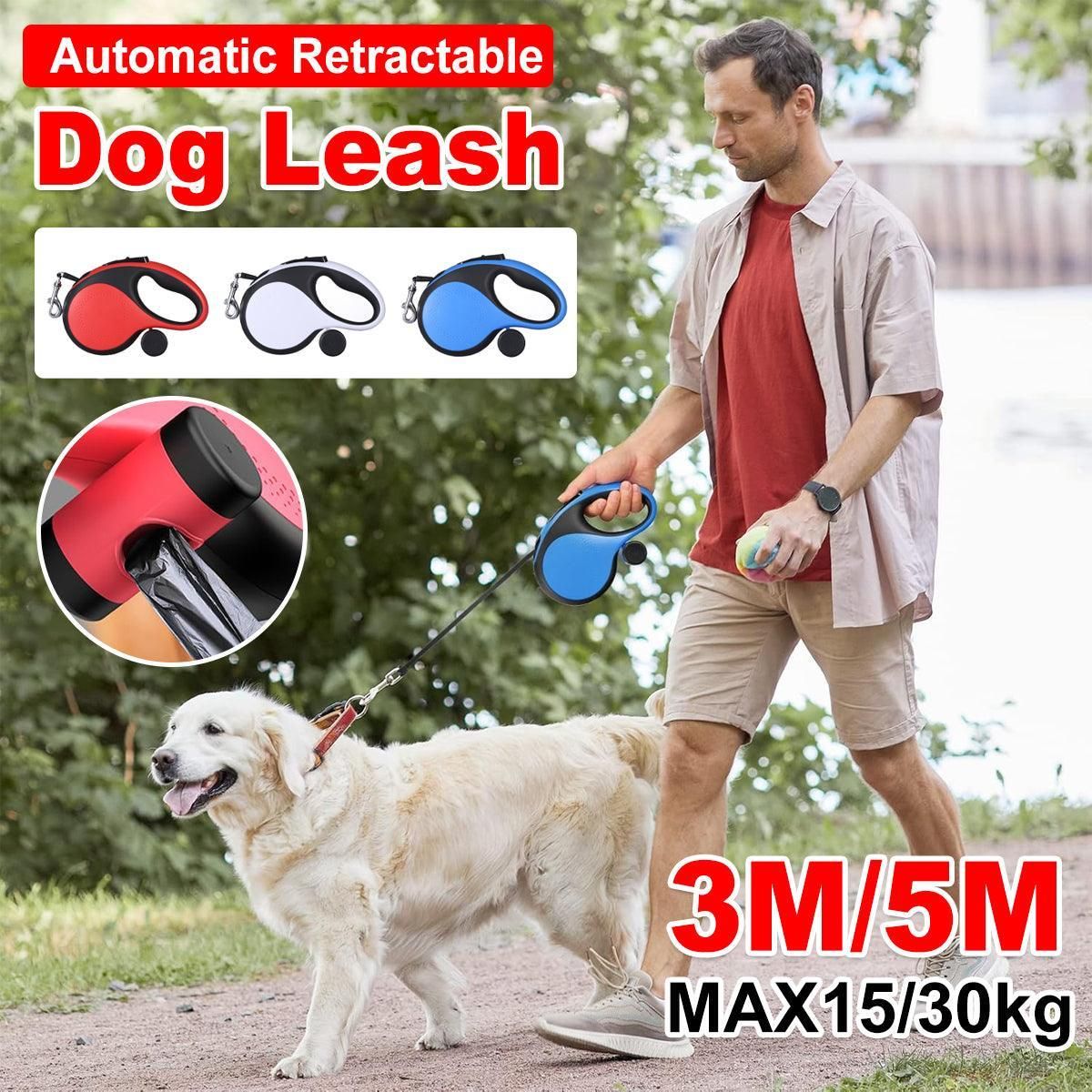 Durable Pet Leash for Small Dogs Adjustable Dog Leash Comfortable Pet Harness - Red-5M