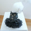 Autumn Winter Pet Dog Cat Dress Faux Leather Sequin Skirt Outfit for Small Dogs - XL