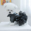 Autumn Winter Pet Dog Cat Dress Faux Leather Sequin Skirt Outfit for Small Dogs - XL