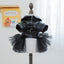 Autumn Winter Pet Dog Cat Dress Faux Leather Sequin Skirt Outfit for Small Dogs - XL