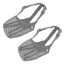 2PCS Adjustable Mesh Pet Dog Muzzle Mask Mouth Cover No Bite Strap Mouth Cover - Black-M