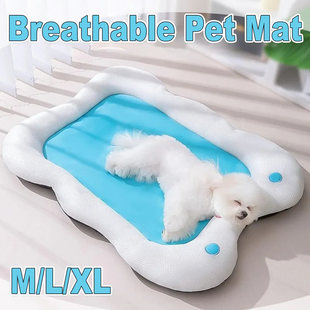 Soft Pet Bed for Dogs and Cats Washable Cushion Kennel Indoor Sleeping Mat Use - M