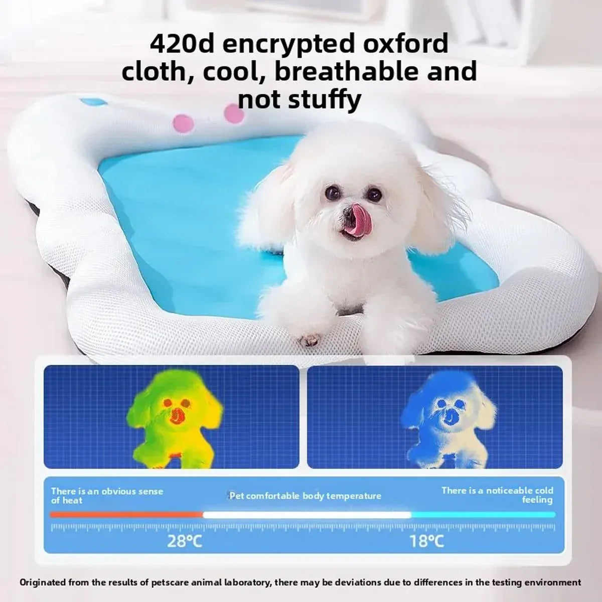 Soft Pet Bed for Dogs and Cats Washable Cushion Kennel Indoor Sleeping Mat Use - M