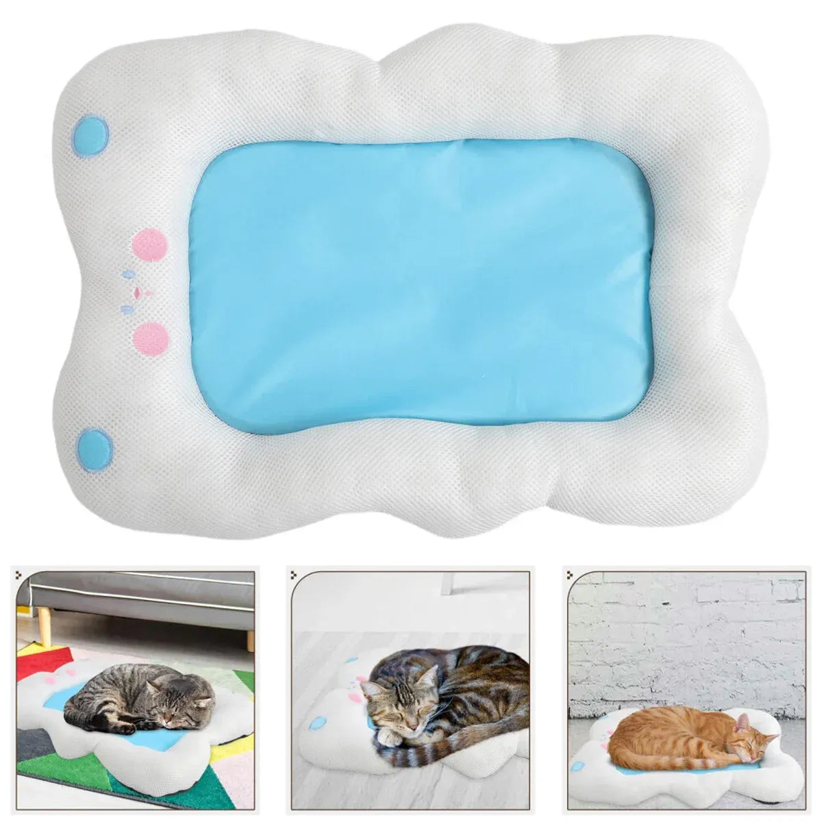 Soft Pet Bed for Dogs and Cats Washable Cushion Kennel Indoor Sleeping Mat Use - M
