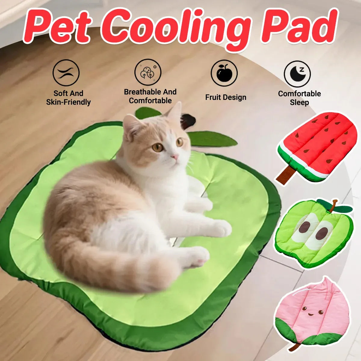 Pet Sleeping Mat Waterproof Moisture Proof Stain Resistant Non Slip Washable - Peach