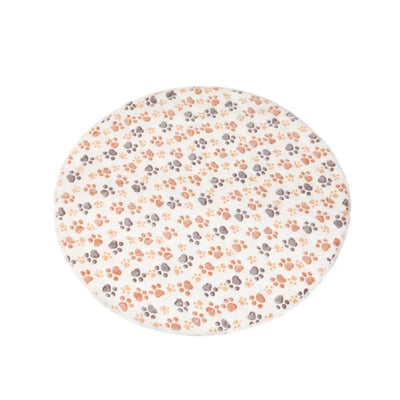 Waterproof Dog Pads Round Diaper Pads Pet Training Pads for Puppies and Dogs - White-55cm