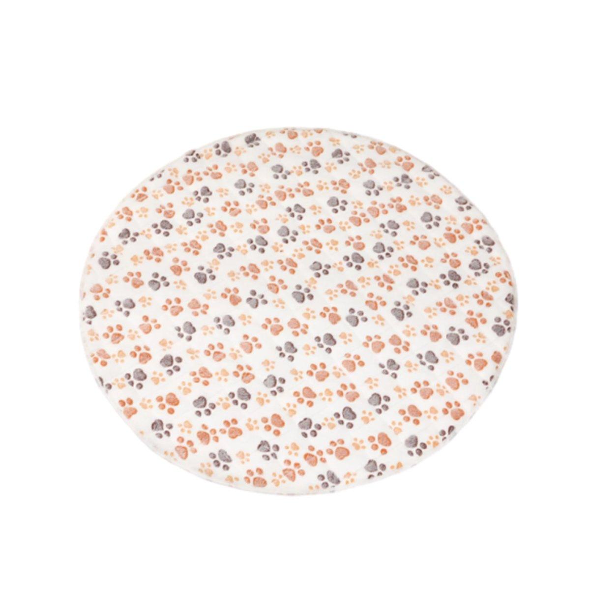 Waterproof Dog Pads Round Diaper Pads Pet Training Pads for Puppies and Dogs - Khaki-55cm