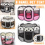 Pet Fence Indoor Cat Dog Tent Octagonal Fence Portable Foldable Cage Kennel - L-Coffee