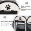 Pet Fence Indoor Cat Dog Tent Octagonal Fence Portable Foldable Cage Kennel - L-Coffee