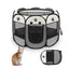 Pet Fence Indoor Cat Dog Tent Octagonal Fence Portable Foldable Cage Kennel - L-Coffee