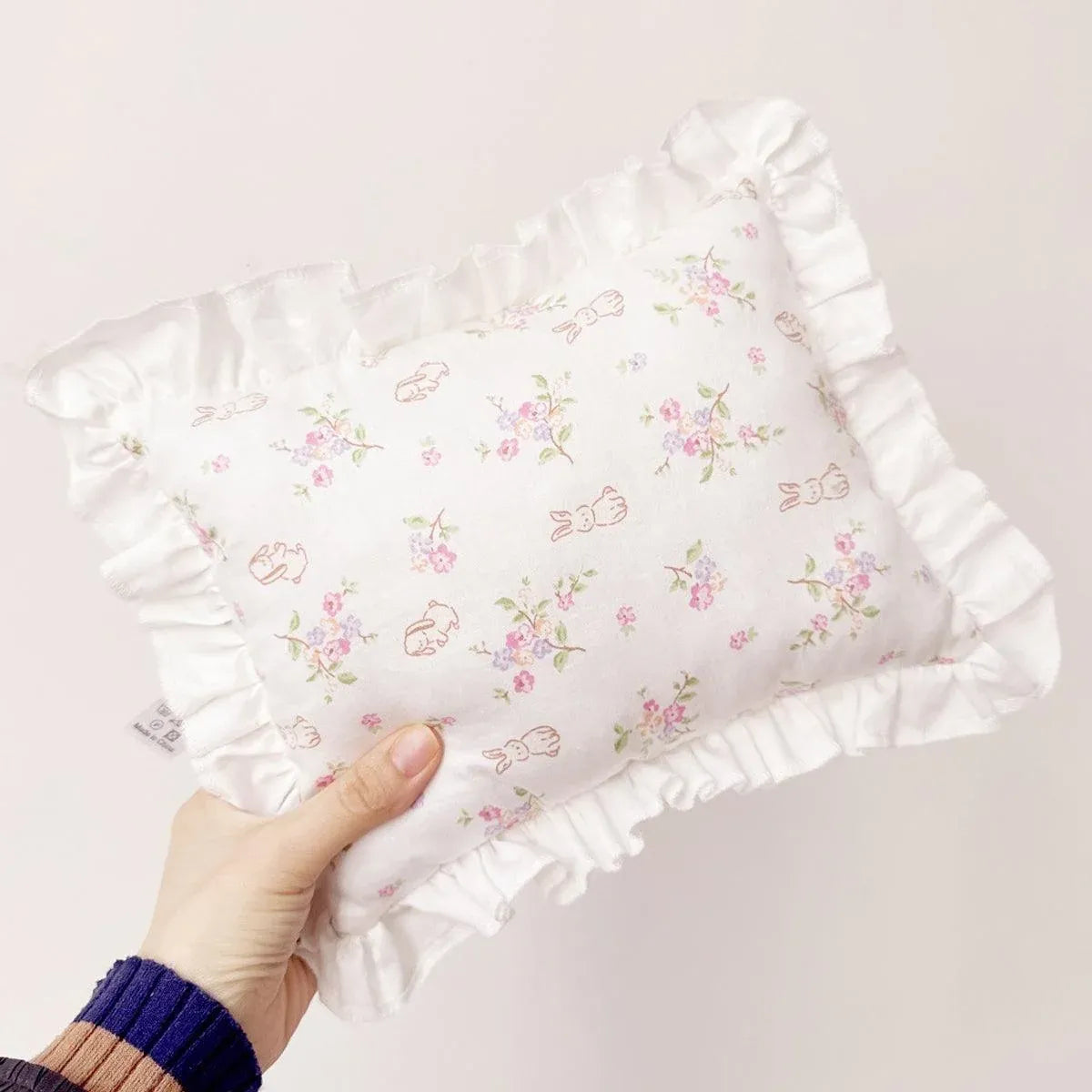 Lace Cat Pillow Soft Pet Cushion for Sleeping Comfortable Kitty Bed Cushion - White Rabbit