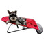 Pet Rocking Chair for Dogs Cats Foldable Pet Bed Portable Sleeping Lounger Chair - Black