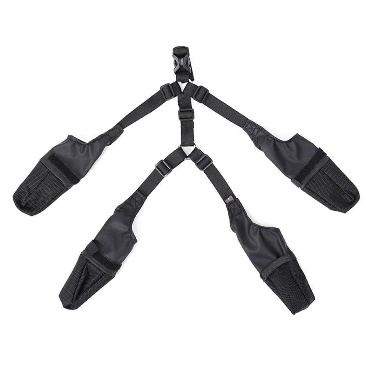 Dog Adjustable Suspender Boots Waterproof Dog Shoes Anti-Slip Pet Paw Protector - M
