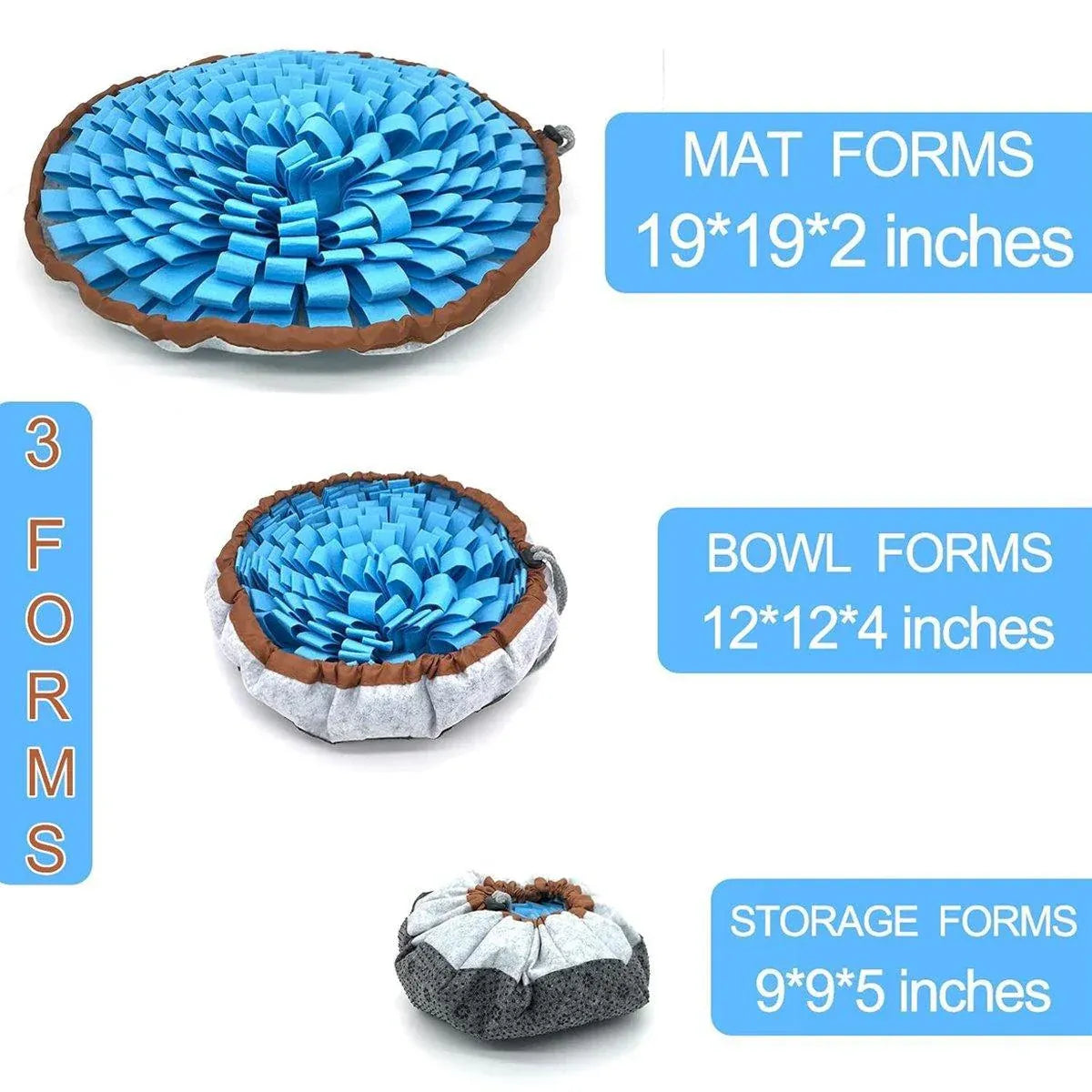 Pet Sniffing Mat Dog Training Slow Feeder Puzzle Toys Interactive Snuffle Mat