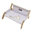 Pet Striped Lounge Bed Pet Nest Soft Cushion Washable Anti Slip Comfortable - Purple