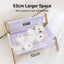 Pet Striped Lounge Bed Pet Nest Soft Cushion Washable Anti Slip Comfortable - Purple