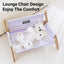 Pet Striped Lounge Bed Pet Nest Soft Cushion Washable Anti Slip Comfortable - Purple