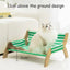 Pet Striped Lounge Bed Pet Nest Soft Cushion Washable Anti Slip Comfortable - Purple