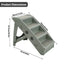 Pet Stairs Ladder Four Storey Light Grey Non Slip Plastic Steps for Dogs and Cat
